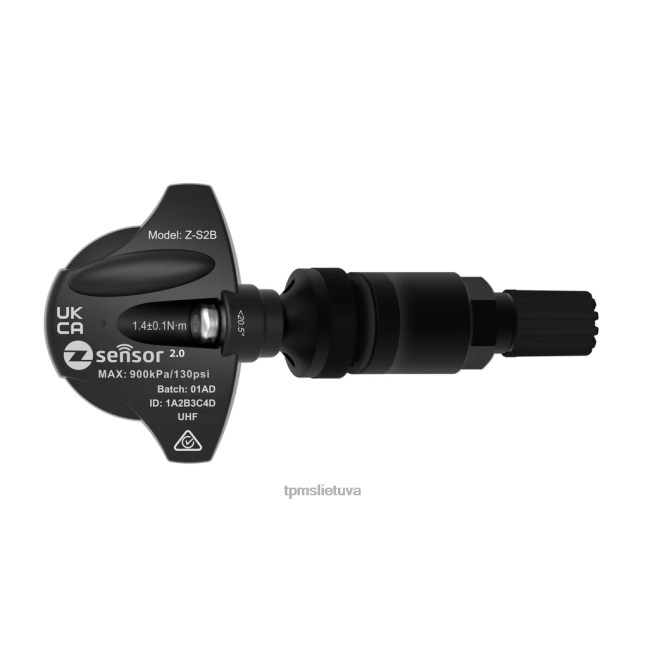 tire pressure sensor frequency - tesla oe pakeitimas tpms jutiklis - oe p/n 103460200c, 103460200a dažnis 433mhz 8RH4V60 metalinis vožtuvo kotas - juodas